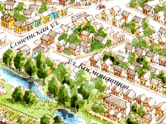 Карта Великого Новгорода с достопримечательностями