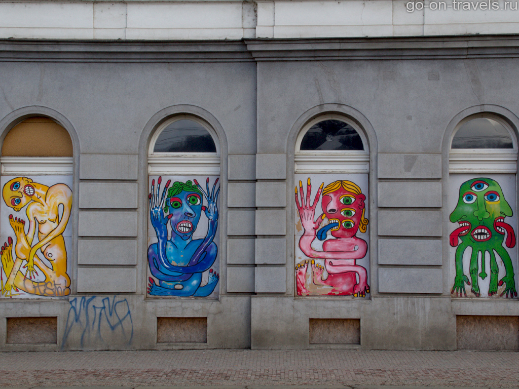 Прага: фото достопримечательностей. Граффити